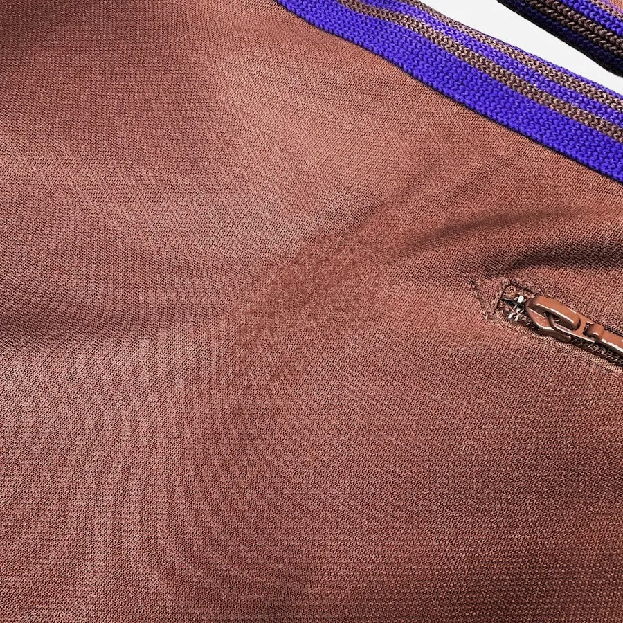 (S) NEEDLES TRACK JACKET - BROWN / PURPLE