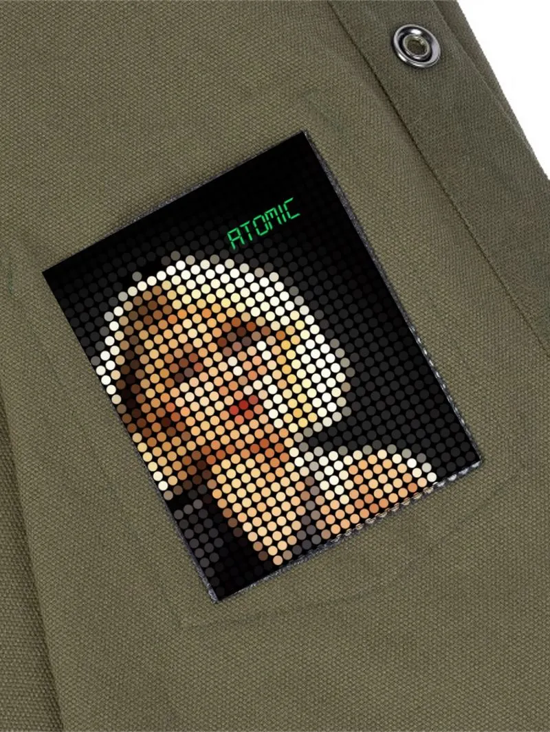 Saturday Type Fever 9oz Olive Cotton Shirt - Blondie