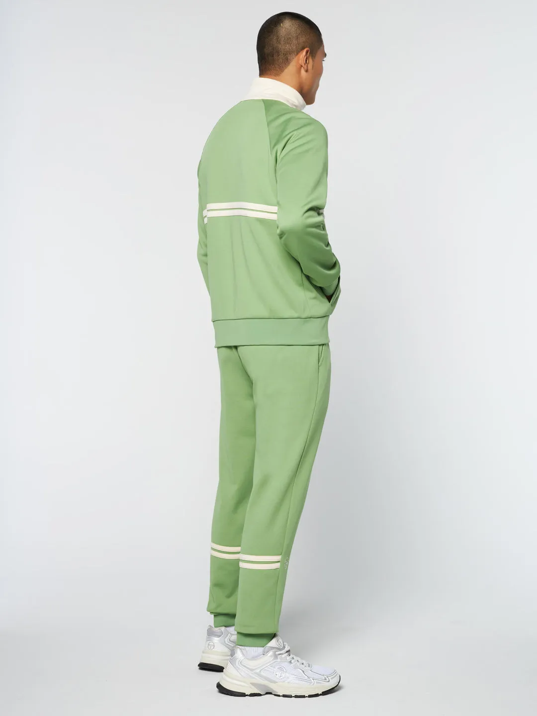 Sergio Tacchini DALLAS TRACK JACKET ARCHIVIO- JADE GREEN/ PEARL IVORY & Pants set