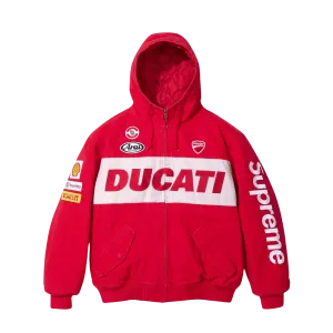 Supreme x Ducati Hooded Racing Jacket 'Red'