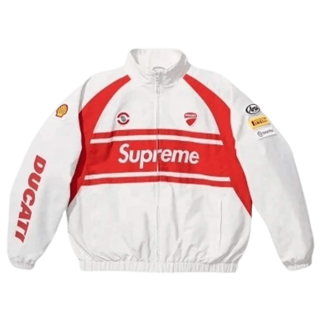 Supreme x Ducati Track Jacket 'White Red'