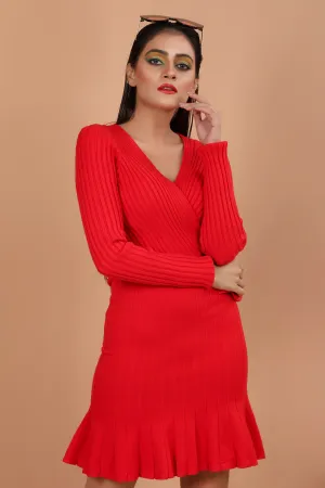 Sweater Dress Red (Don't Live)