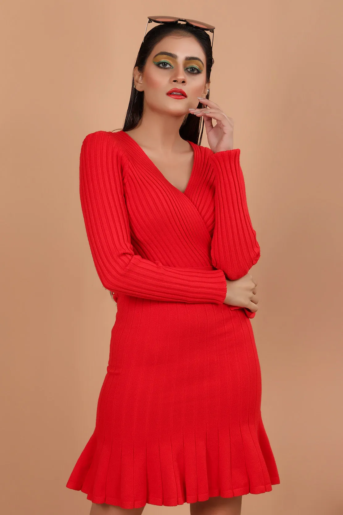 Sweater Dress Red (Don't Live)