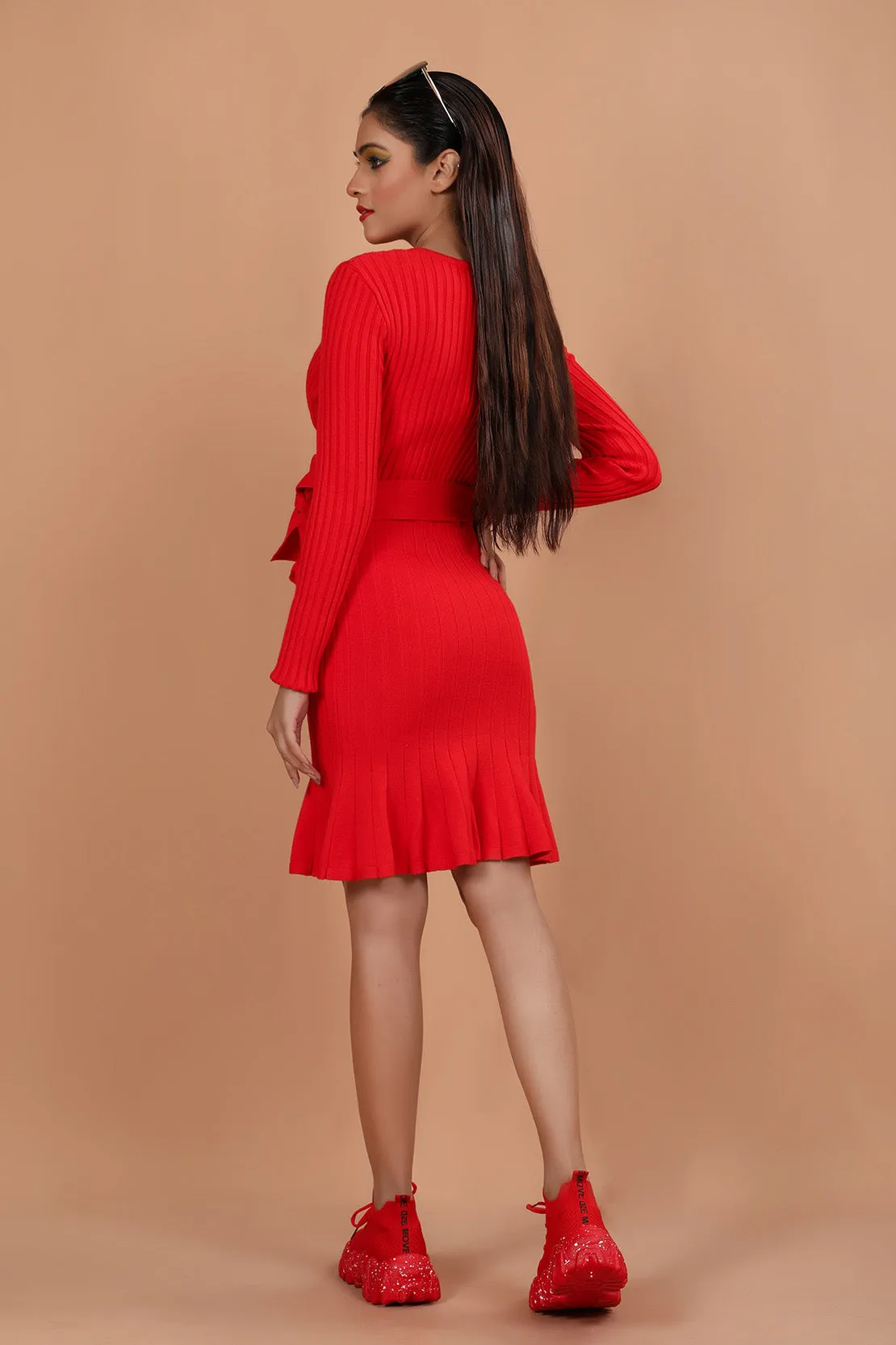 Sweater Dress Red (Don't Live)