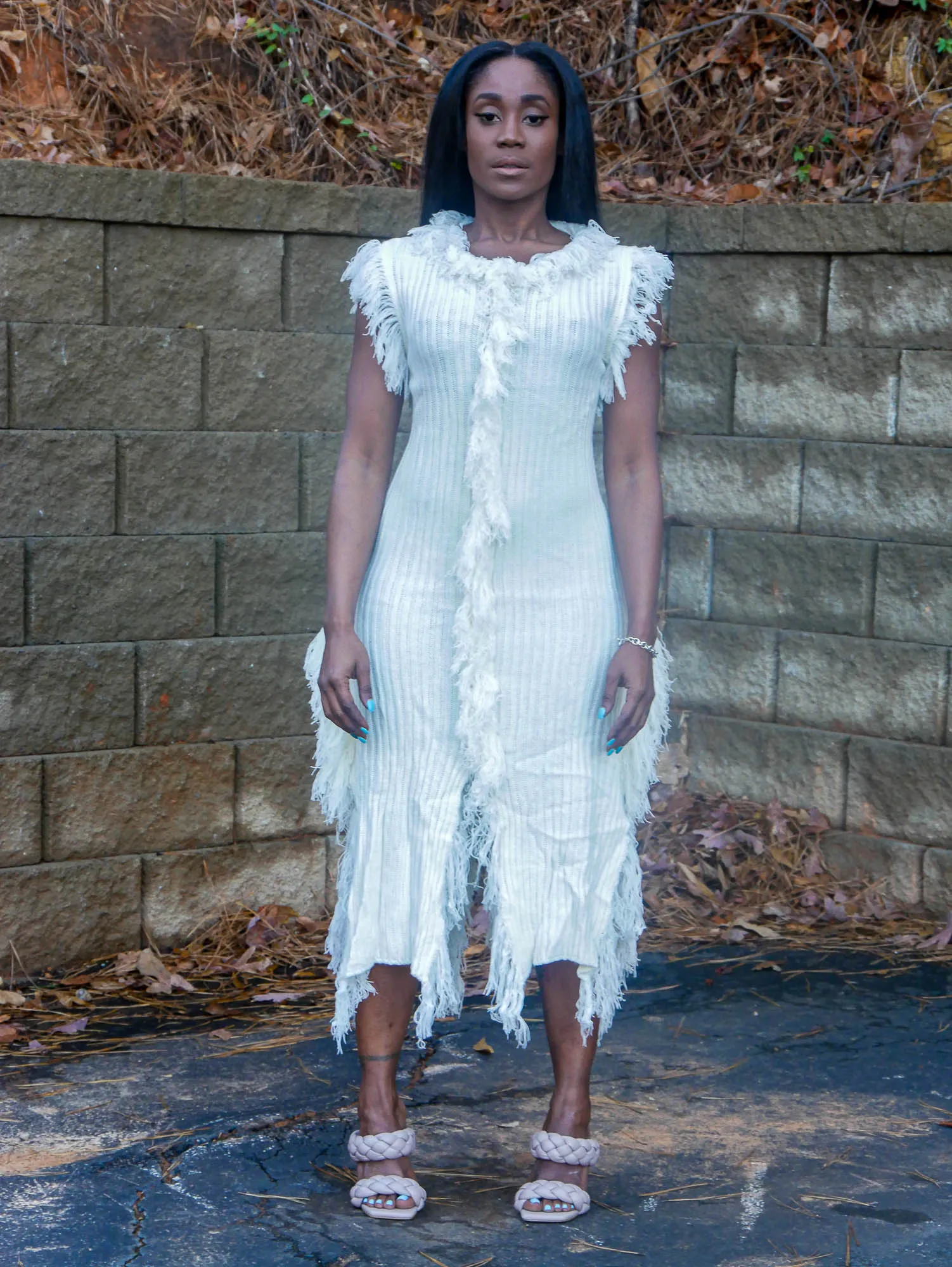 TINA FRINGE DRESS