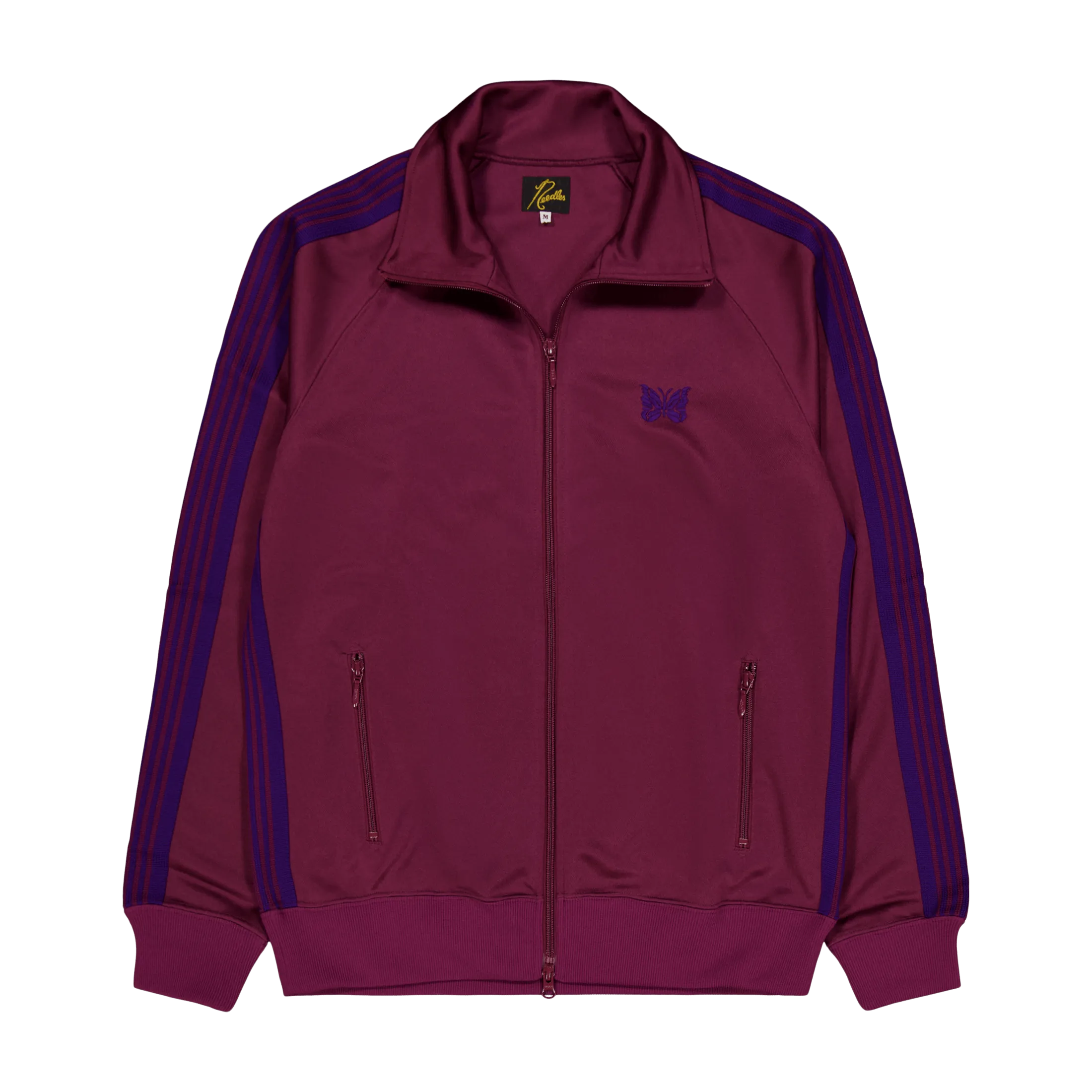 Track Jacket - Poly Smooth Wine