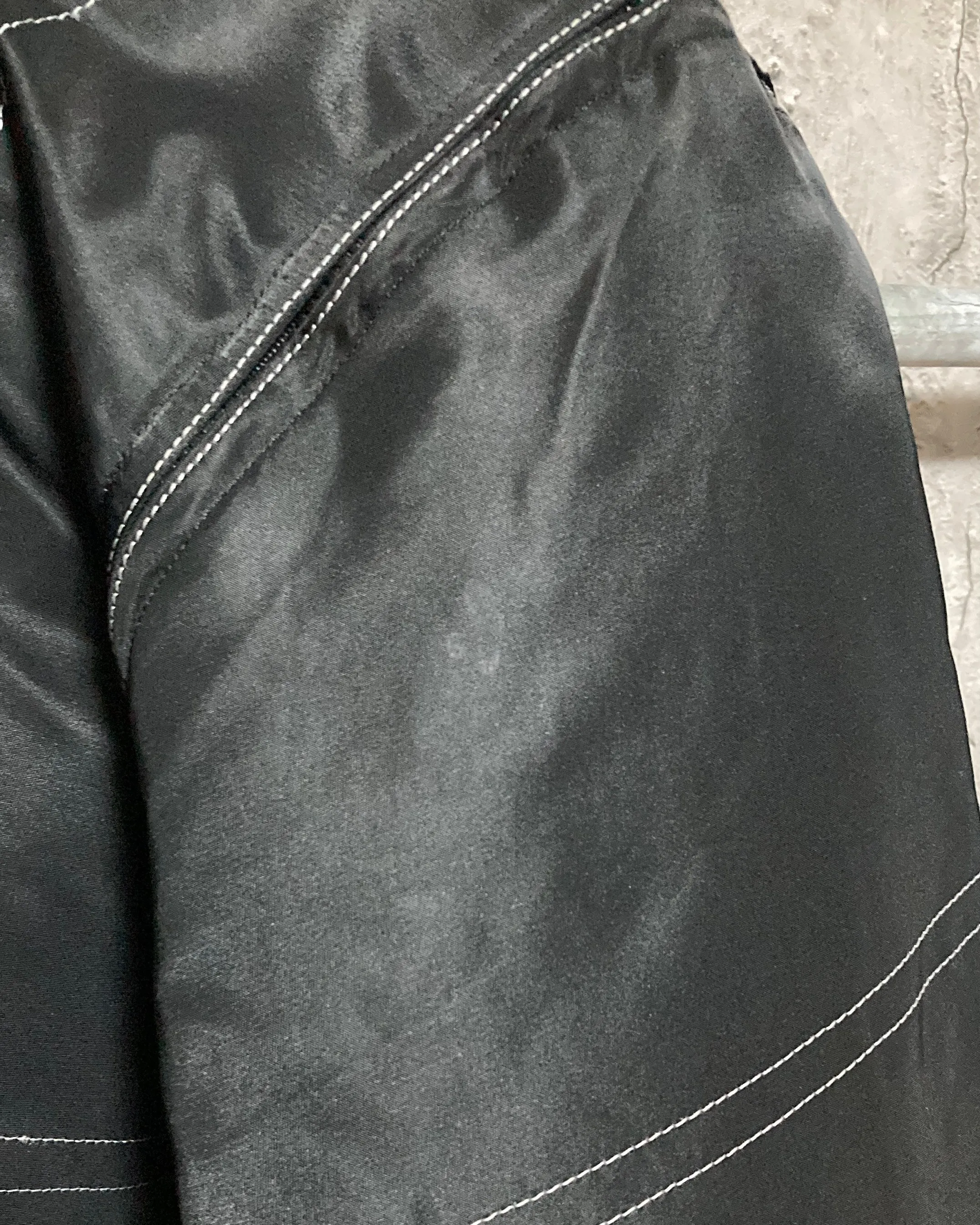 transformable nylon jacket unique design black