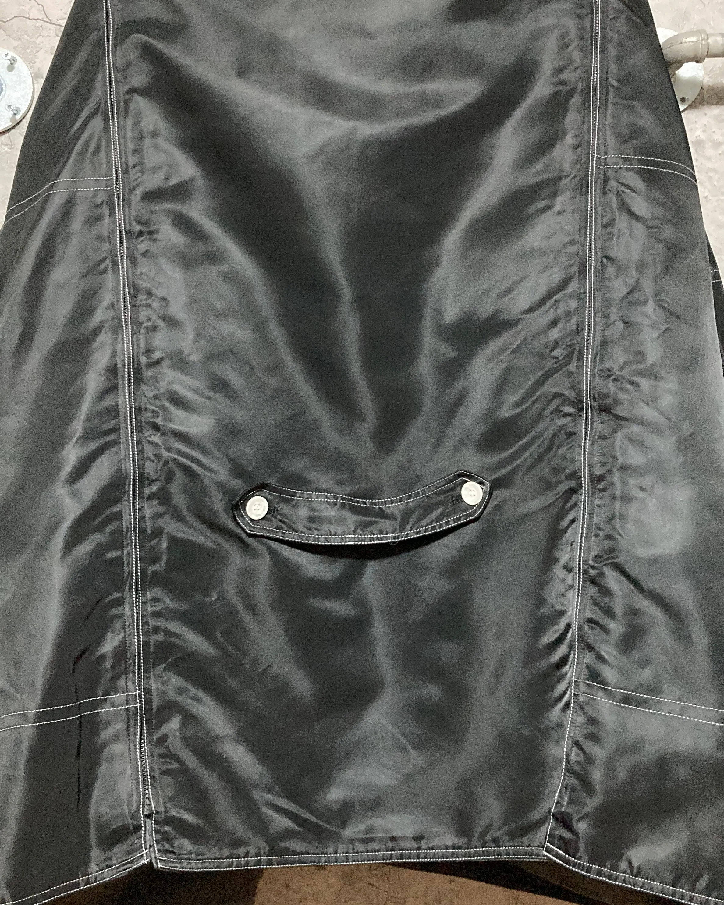 transformable nylon jacket unique design black