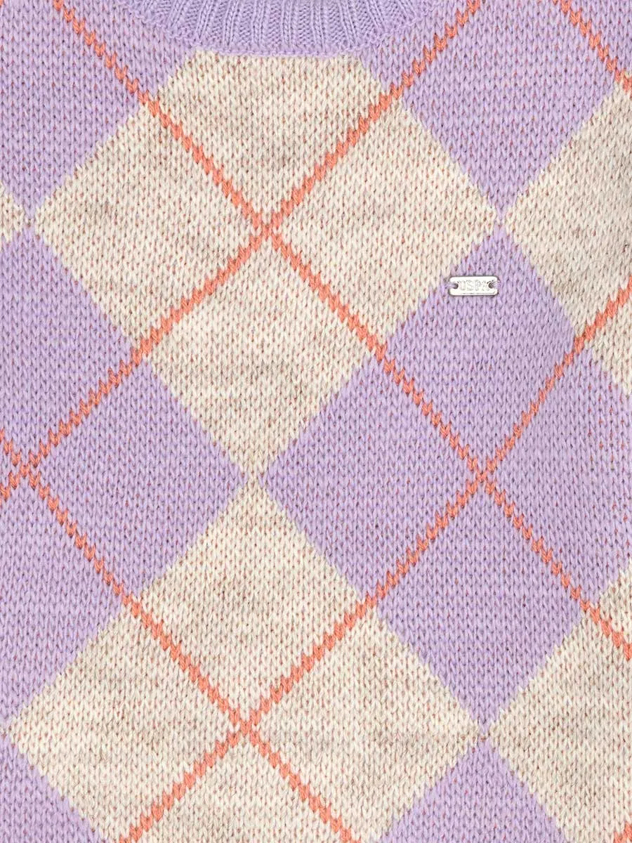 USPA Girls Jumper Round Neck Lilac VR034 USPJR348