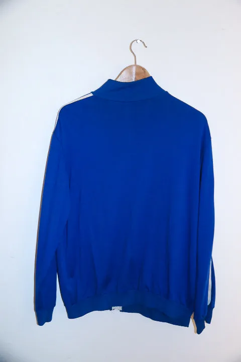 Vintage blue full zip mens medium track suit