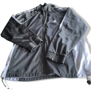 Vintage men Adidas black full zip high neck track jacket in XXL|L32 W32|SKU 5656