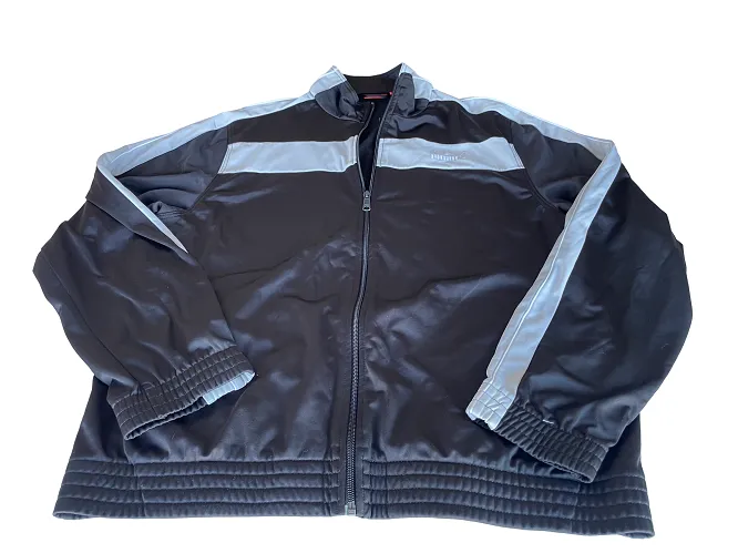 Vintage Men's black puma athletics full zip track jacket in L|L30W23|SKU 4388