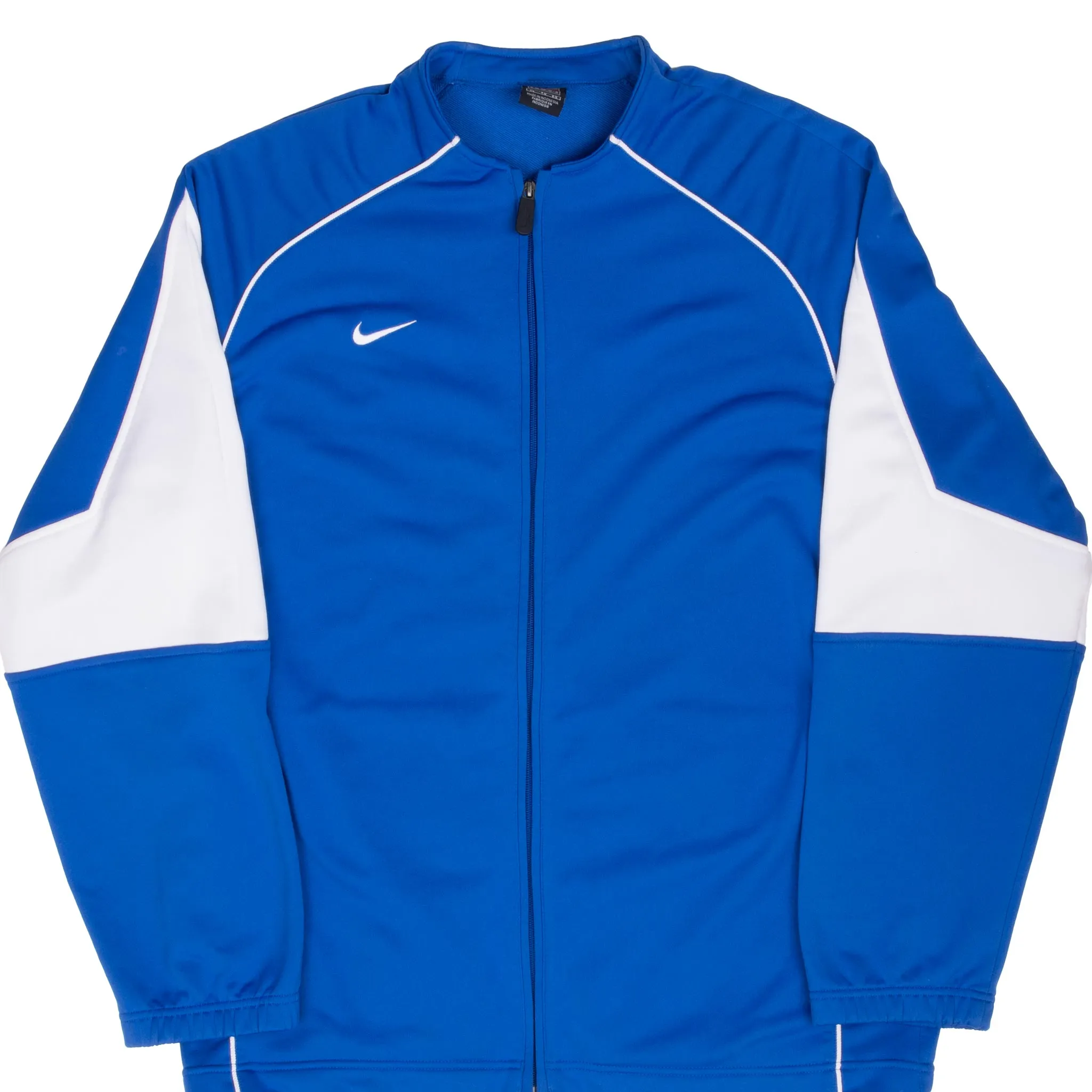 VINTAGE NIKE CLASSIC SWOOSH BLUE TRACK JACKET 1990S XL
