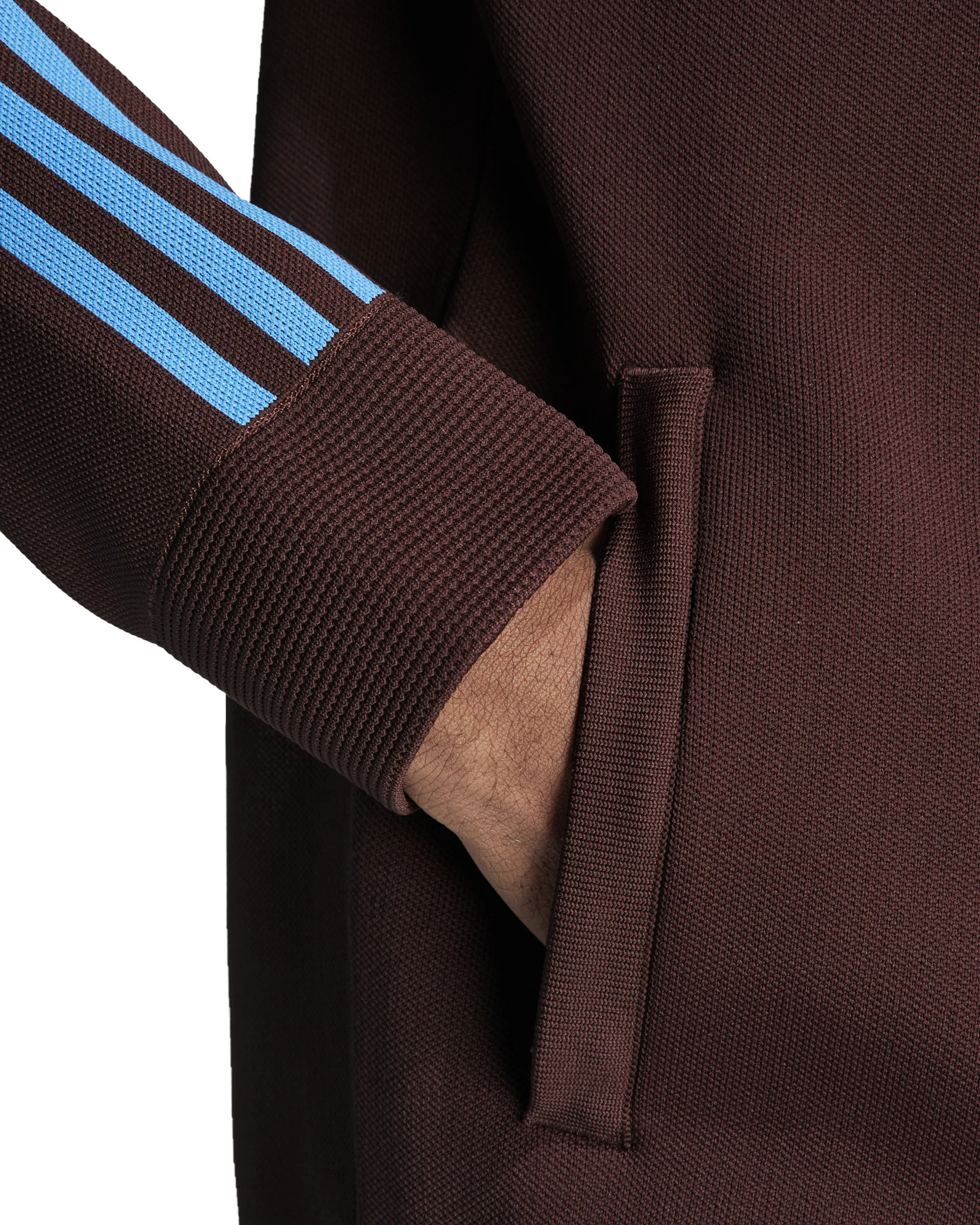 Wales Bonner Embroided Logo Track Jacket - Mystery Brown