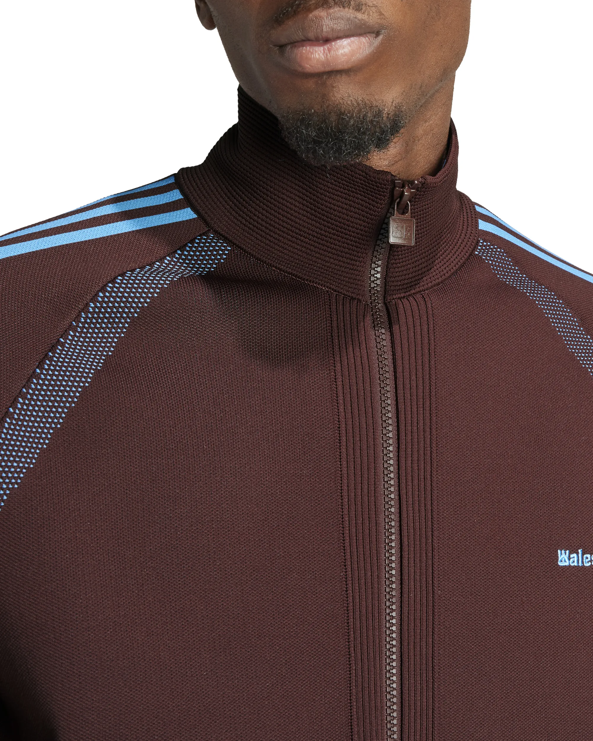 Wales Bonner Embroided Logo Track Jacket - Mystery Brown