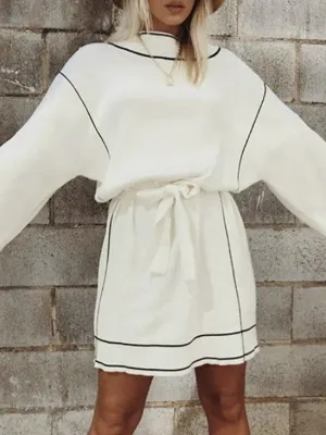 White Sweater Dress