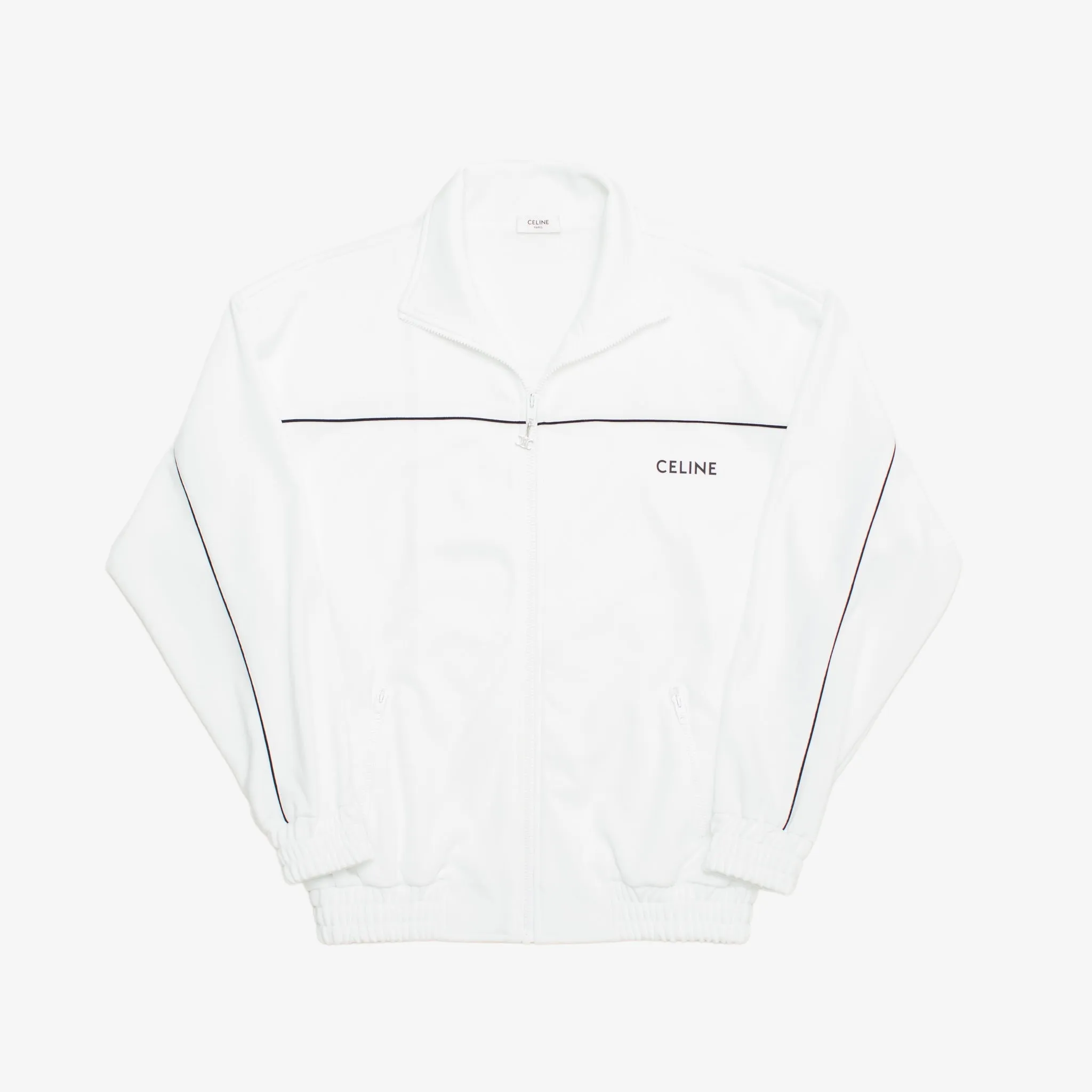 White/Black Track Jacket [Size: Small]