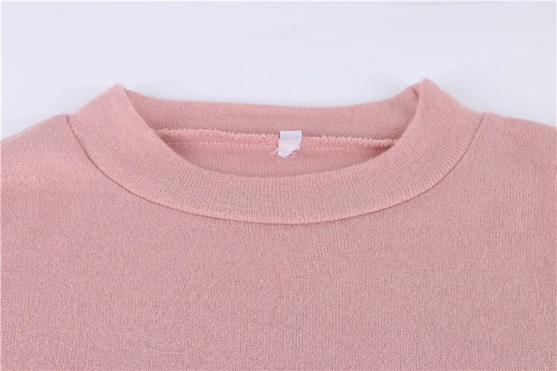 Women's Autumn/Winter Long-Sleeved Loose Sweater Mini Dress