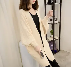 Womens Batwing Long Cardigan