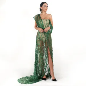 Women's Summer Off-Shoulder Backless Gliter Dress